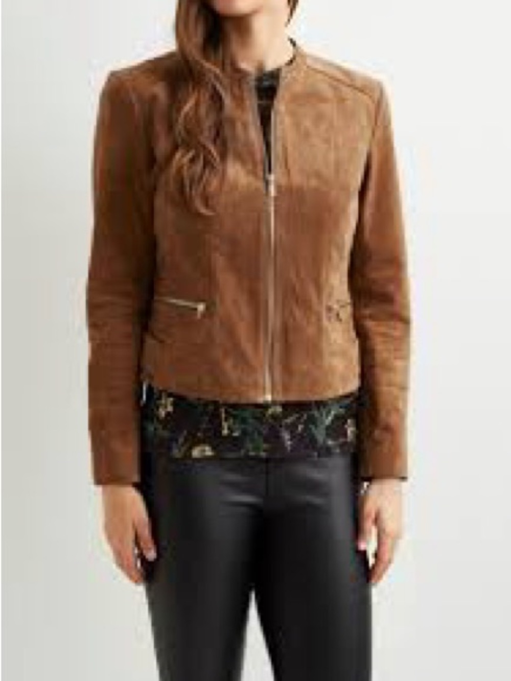 Vintage Beige Suede Classic Jacket